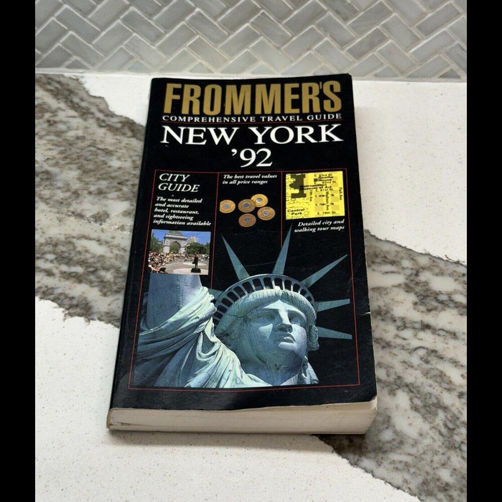 Frommer's Comprehensive Travel Guide New York 92 City 1992 NY Frommer Books USA